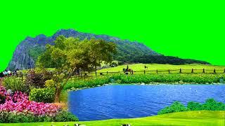 Lake background video effects | Mountain lake green screen video hd | Nature green screen video