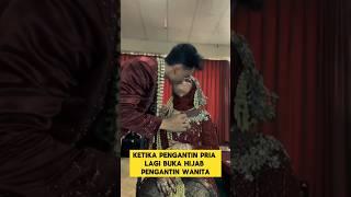 pengantin pria cium pengantin wanita saat malam pertama ‼️ #pengantinviral #nikah #romantis #manten