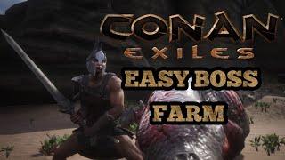 Conan Exiles EASY BOSS FARM LEGENDARY WEAPON FARM