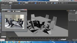 Tutorial on Modeling a stylish dinning table and chair in 3dsmax.