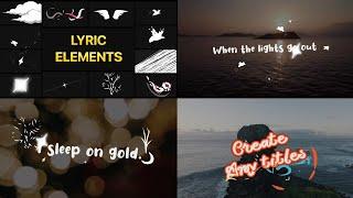 Lyric Elements Final Cut Pro Templates