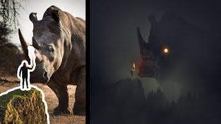 Surreal Rhino Photo Manipulation Photoshop Tutorial