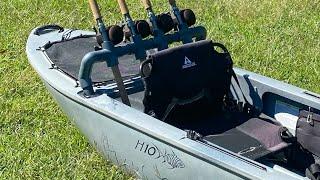 Kayak rod holder for the ascend h10 h12 or other kayaks #kayakdiy #kayak #kayakfishing