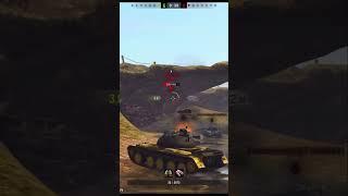 ИГРА хотела СЛИТЬ бой СТАТИСТУ который тащит против АЛЬФАЧА на ИМБЕ в #tanksblitz #blitz #shorts