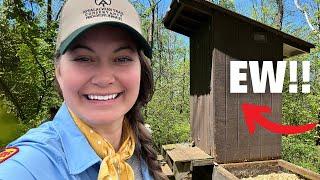 Cleaning Out a Privy on the Appalachian Trail!