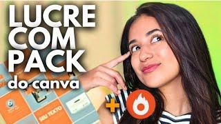 Como FAZER PACK DE ARTES no CANVA e COLOCAR na HOTMART | ATUALIZADO