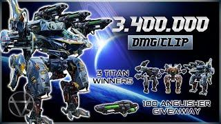 [WR]  3,400,000 DMG/Clip BERSAGLIERE VS Maulers – Titan Gameplay | War Robots