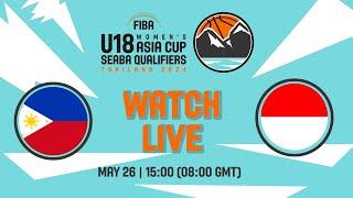 Philippines v Indonesia | Full Basketball Game | FIBA U18 Women's Asia Cup 2024 | SEABA Qualifiers