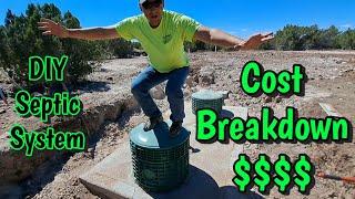 COST of LARGE Septic System DIY |  Did We Save $$$
