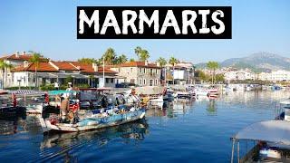 Turkish FOOD MARKET in MARMARIS Turkey | Walking tour of Marmaris Muğla Türkiye