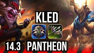 KLED vs PANTHEON (TOP) | 700+ games, 8/2/7 | EUW Master | 14.3