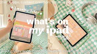 what’s on my ipad air 5  productivity apps & creativity | homescreen setup, cute widget icons