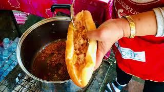 Lao Baguette Sandwich Luang Prabang Laos ข้าวจี่ปาเต้ หลวงพระบาง ลาว