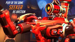 WHAT PRO BASTION LOOKS LIKE IN OW 2 - SEEKER! POTG! [ OVERWATCH 2 TOP 500 SEASON 6 ]