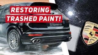 DISASTER! Soft Black Paint Correction & Ceramic Coating - Porsche Cayenne S