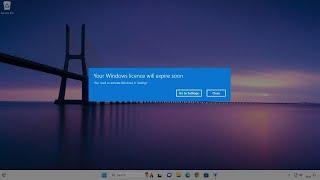 How to Stop "Your Windows license will expire soon" Pop-Up in Windows 10 / 11 - % Fixed 