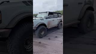 Bronco on the beach in Gay, MI