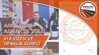 ADIM ADIM ALMANYA YOLU | 81A VİZESİ VE DENKLİK SÜRECİ #DENKLİK