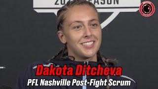 'She's never been a champion!' Dakota Ditcheva fires back at Taila Santos | PFL Nashville