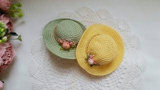 Crochet doll hat tutorial  #crochet#häkeln