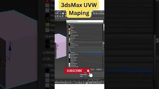 3dsMax UVW Maping | 3dsMax Tutorials #shorts #youtubeshorts #3dmax #3d #3dmodeling #texture  #autode