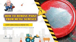 HOW TO REMOVE PAINT FROM METAL SURFACE with spray paint remover #shorts