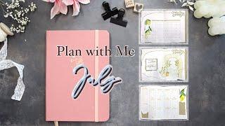 July 2023 Bullet Journal Set Up  |  Plan with Me  |  Lemon Tree Painting | easy & aesthetic spread