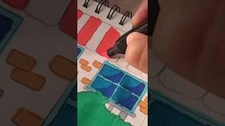 Using Alcohol Markers  | I like art | #ytshorts #drawing #ilikeart