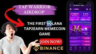 How To Play The Tap Warrior Solana Memecoin Game on Telegram|Step-by-step Tutorial|Airdrop