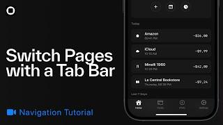 Switching Pages with a Native Tab Bar in Play
