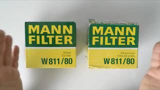 Как отличить настоящий фильтр MANN W811/80 от поддельного