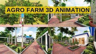 Modern Agro Farm Animation Design || Cow Shed 3d Animation || Shelter Design & Development ||