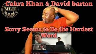 Elton john   Sorry Seems to Be the Hardest Word  cover Cakra Khan with David barton  Reaction