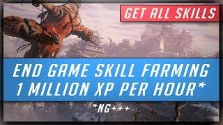 Sekiro Shadows Die Twice - Infinite XP Farming - 350K/750k/1 Million XP per Hour (Get All Skills)