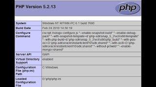 How to install PHP in windows with mysql and IIs server
