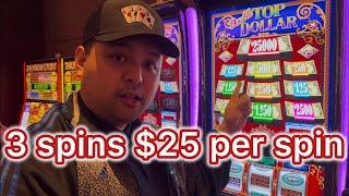 Using My $75 Free Slot Play at Double Top Dollar Slot Machine at Graton Casino #slots #slot #casino