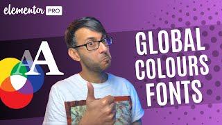 Global Colours and Global Fonts and Uploading Custom Fonts - Elementor Wordpress Tutorial