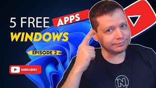 Top 5 Free Apps for Windows | Part 2 ~ Recommended Free Apps for Windows | Nico Knows Tech