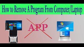 how to remove programs /application form pc/laptopse koi program remove kasay karin #application