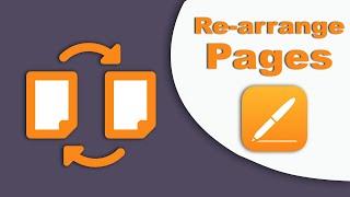 how to rearrange pages in Apple pages mac