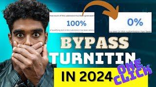 How to Bypass Turnitin ai detector in 2024 / Turnitin/Originality.ai/GPTZero and More...