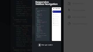 Sidebar navigation with Newgencoders #coding #codingchallenges #python