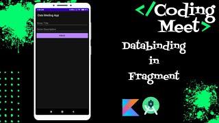 How to Implement Data Binding in Fragment in Android Studio Kotlin