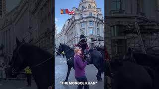 Mongol Khan drama. Parade through the center of London