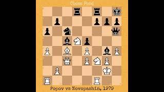 Nikolay Popov vs Arkady Novopashin, 1979 #chess #chessgame