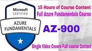 Azure [AZ-900] Microsoft Azure Fundamentals training Full Course Online Study Guide (Updated 2021)