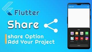 Flutter share Button example | Share Link or Text Flutter Project