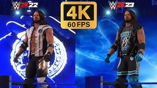 PS5 WWE 2K23 VS WWE 2K22 | Entrance Graphics comparison | 4K UHD 60FPS