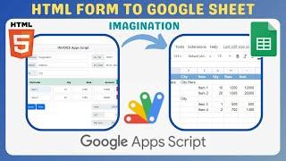 How to Submit a HTML Form to Google Sheet Using Apps Script