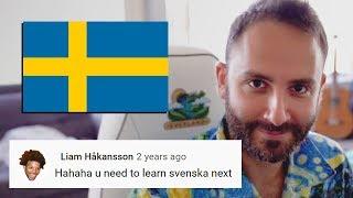 American Streamer tries to learn Swedish